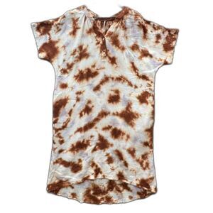 Young Fabulous & Broke YFB M/L Tie Dye Kaftan Maxi Dress Flowy Cotton